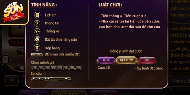 Mẹo cược tài xỉu ăn tiền Sunwin lớn