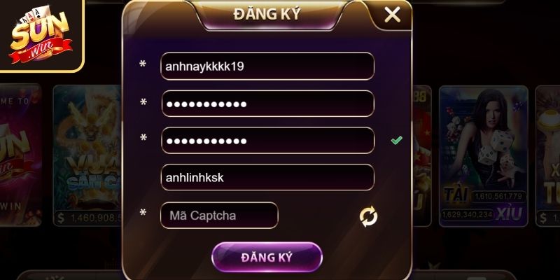 Hoàn thiện đăng ký bằng cách xác nhận thông tin