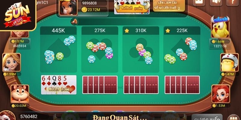 Cách tính điểm trong Bull Bull
